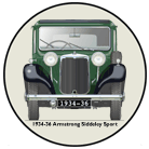Armstrong Siddeley Sports Foursome (Green) 1934-36 Coaster 6